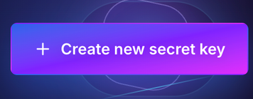 The Create new secret key button on the API Keys page